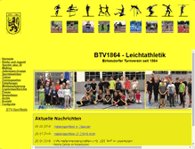 Tablet Screenshot of btv1864-leichtathletik.de